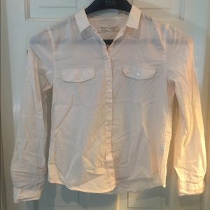 Zara Girls Baby Pink Buttoned Down Shirt